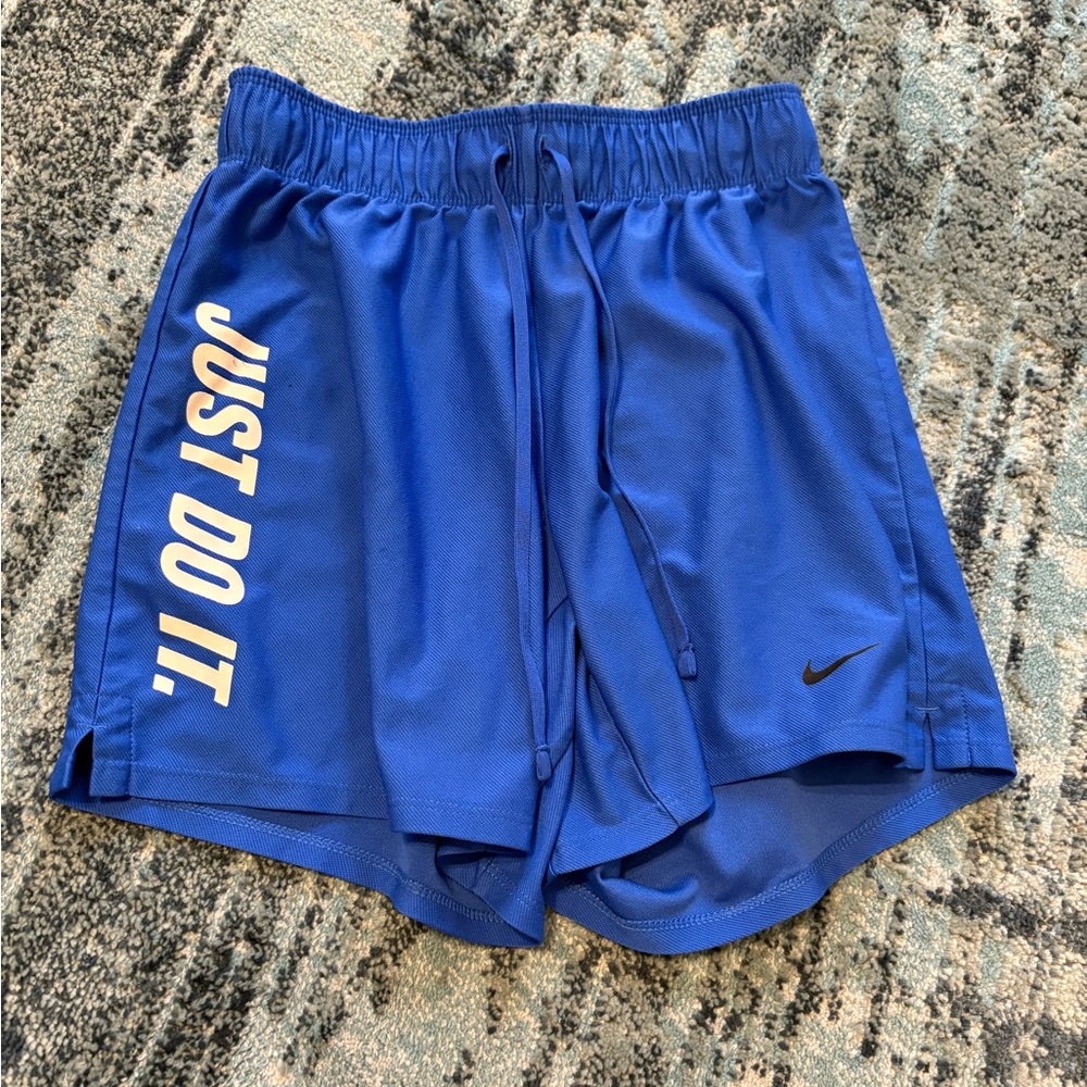 Nike Women's Blue Sports Shorts
